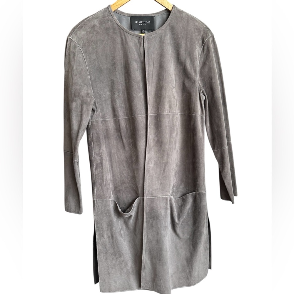 Lafayette 148 New York Suede Jacket, Small